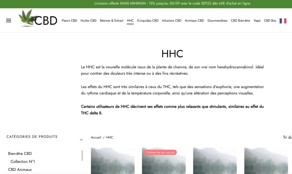 hhc weed achat livraison pas cher france